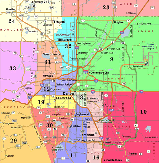 Denver Metro Map | Area 10 - Colorado
